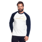 Men’s Long Sleeve Baseball T-Shirt - Gold - white/navy