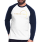 Men’s Long Sleeve Baseball T-Shirt - Gold - white/navy