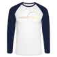 Men’s Long Sleeve Baseball T-Shirt - Gold - white/navy