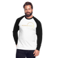 Men’s Long Sleeve Baseball T-Shirt - Gold - white/black