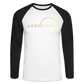 Men’s Long Sleeve Baseball T-Shirt - Gold - white/black